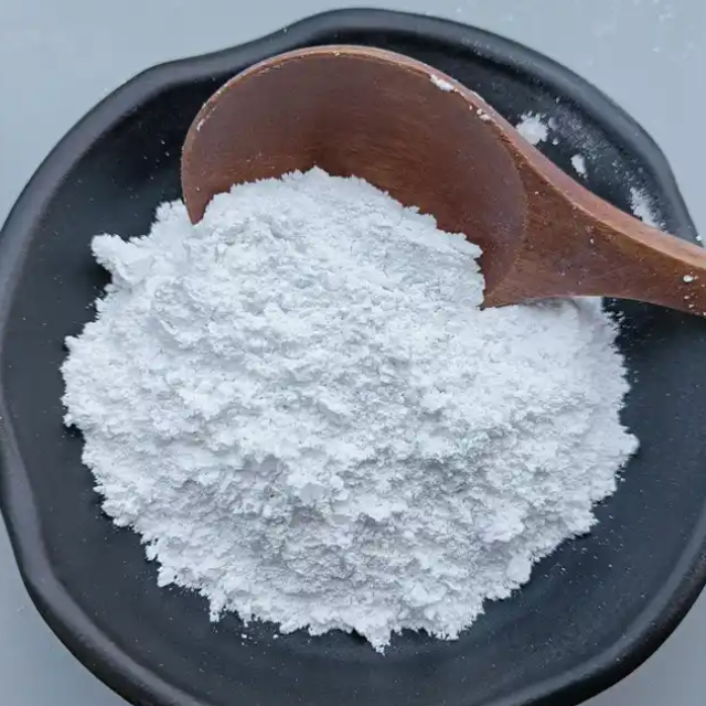fine white eco-friendly calcium carbonate powder sample display