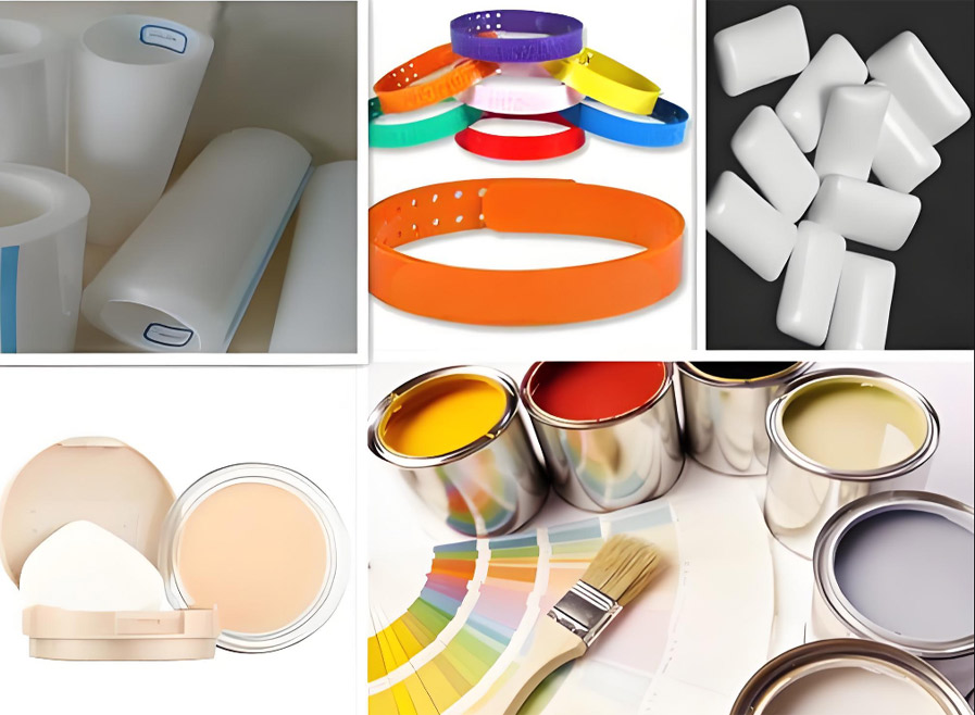 CaCO3 applications in plastics, rubber and coatings
